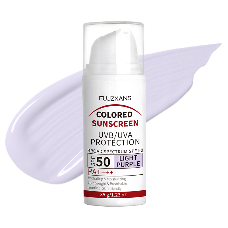Spf 50 Sunscreen - Light Purple Tinted Sunscreen SPF 50