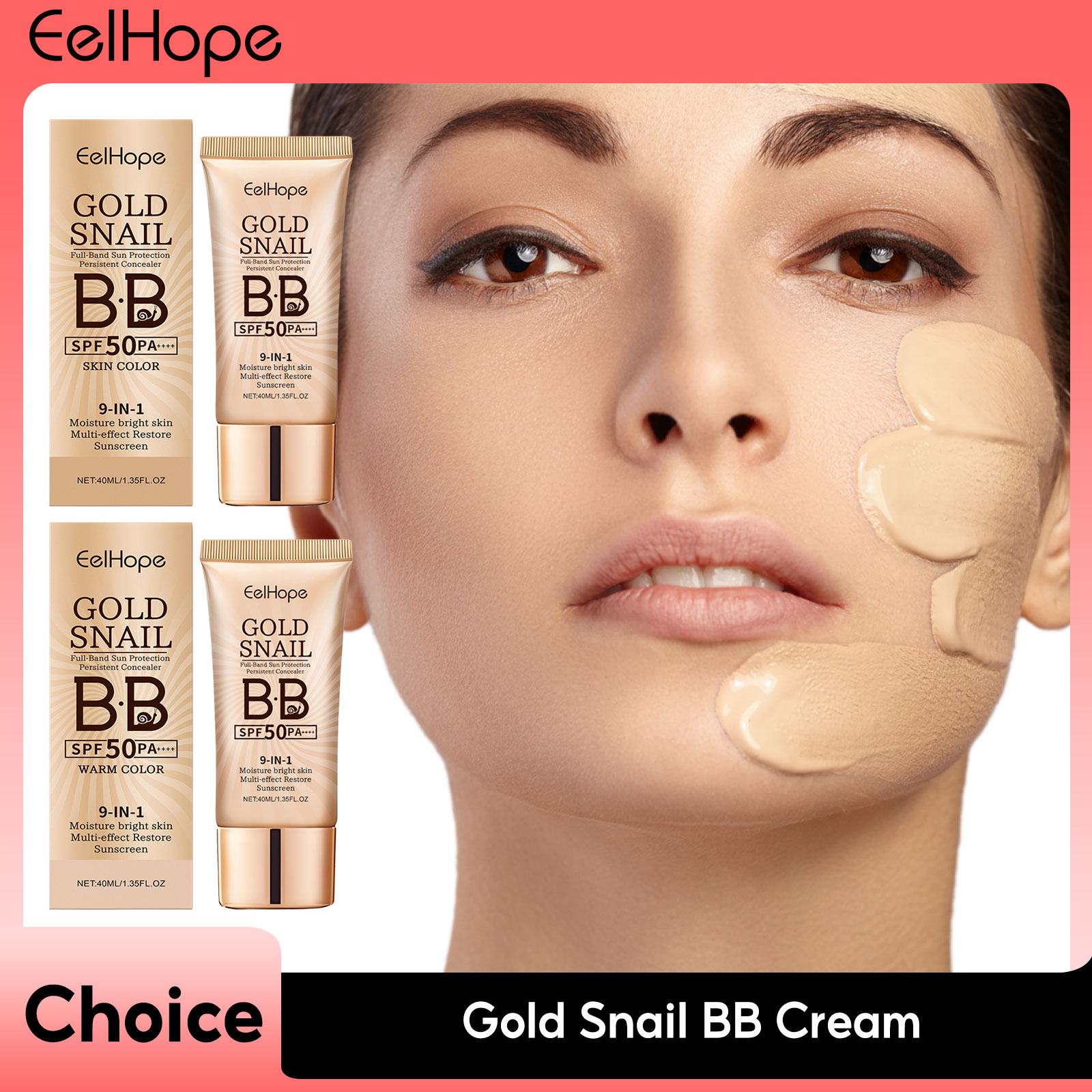 Spf 50 Sunscreen - Gold Snail Sunscreen BB Cream SPF