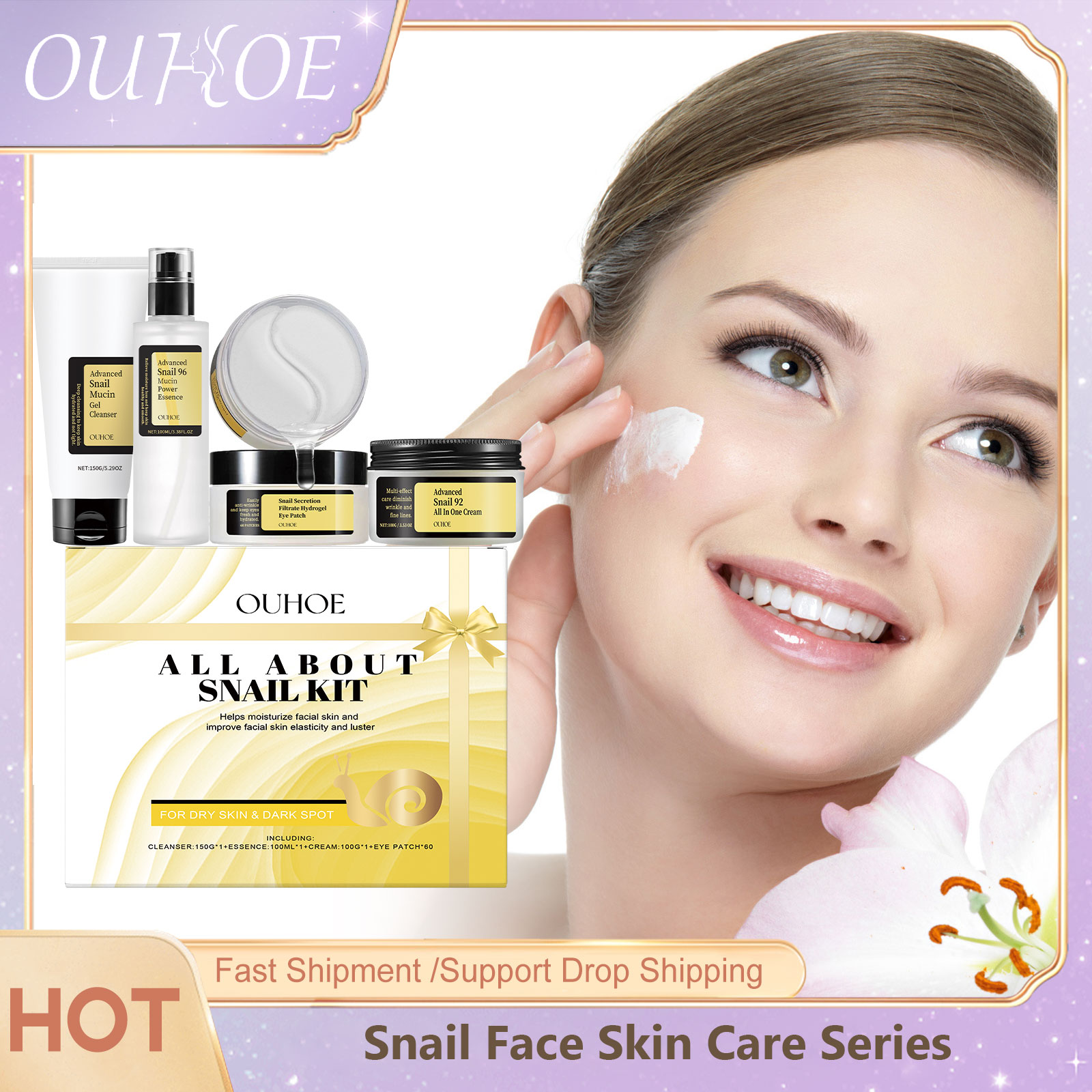 Skincare Glow Glowing - Snail Mucin 96 Skin Care Set