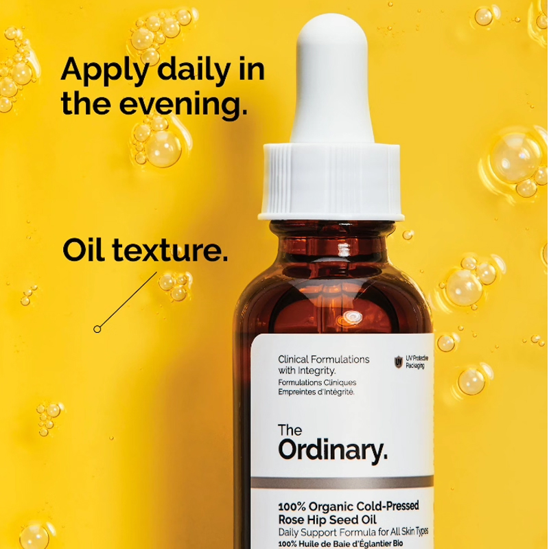 100% Organic Cold-Pressed Rose - Face Oil Rosehip ulasan dan harga