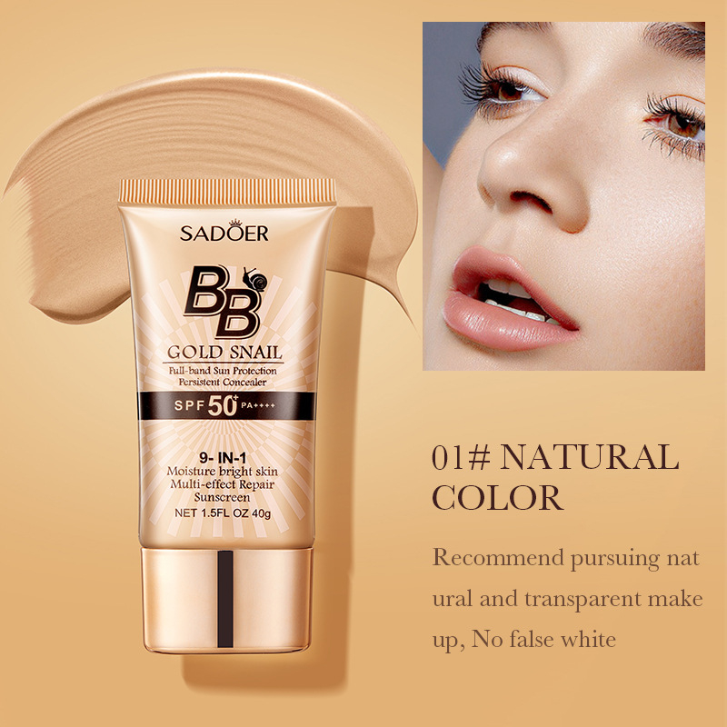 SADOER Gold Snail Sunscreen BB - Spf 50 Sunscreen ulasan dan harga