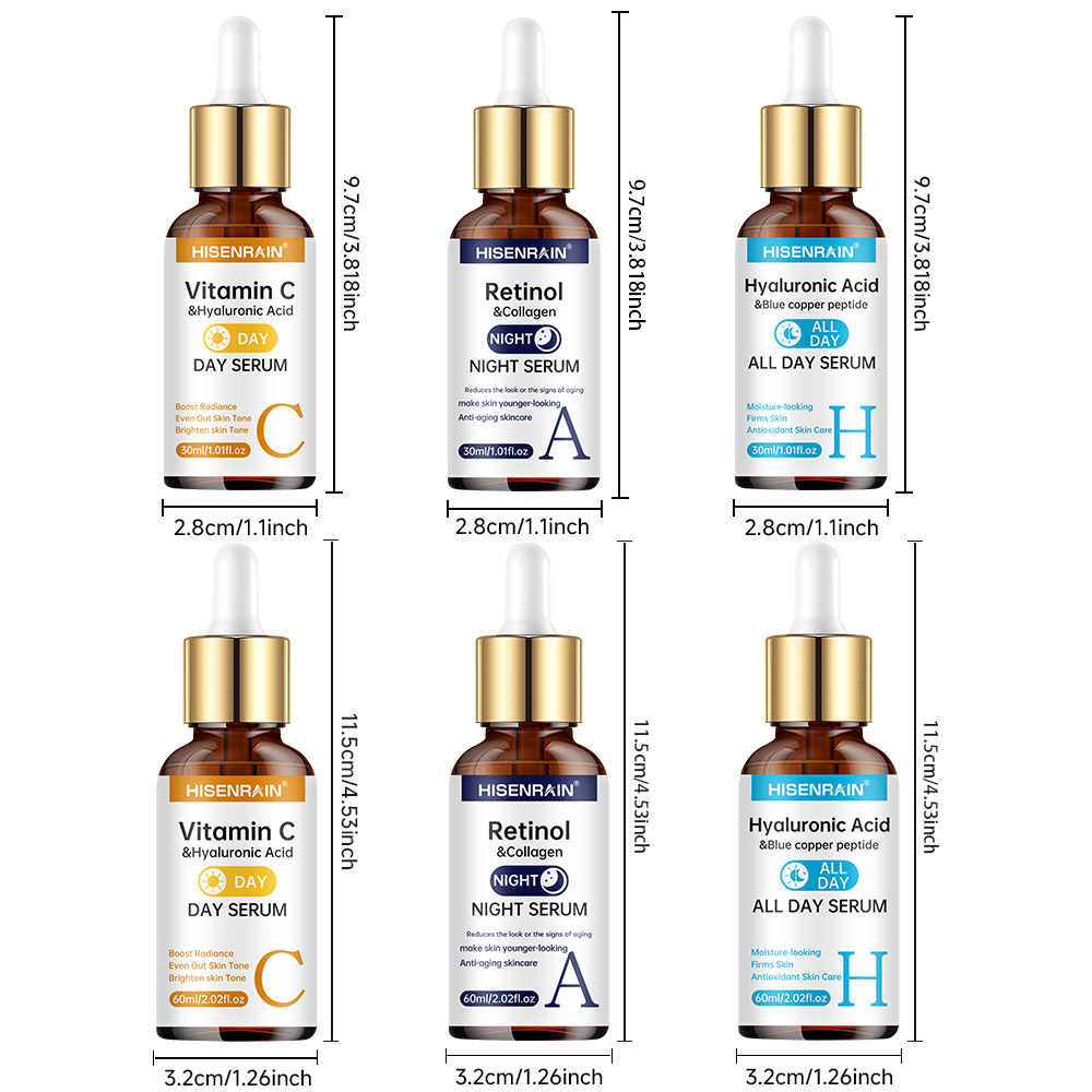HISENRAIN Vitamin C + Retinol  - Azelaic Acid Serum ulasan dan harga