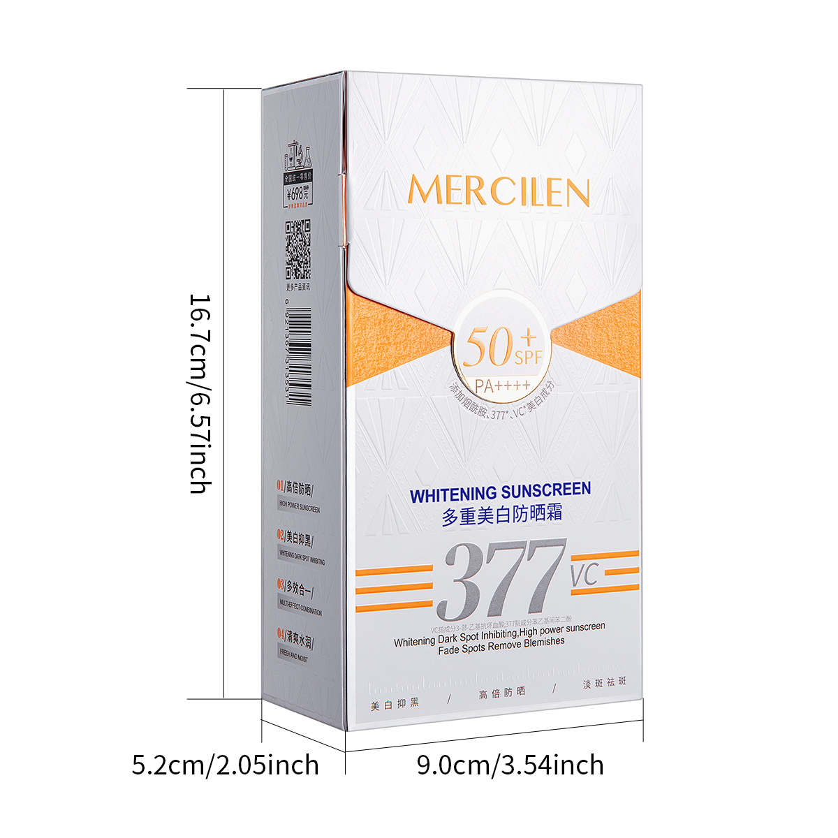 Mercilen Sunscreen 30g, Spf50+ - Spf 50 Sunscreen ulasan dan harga