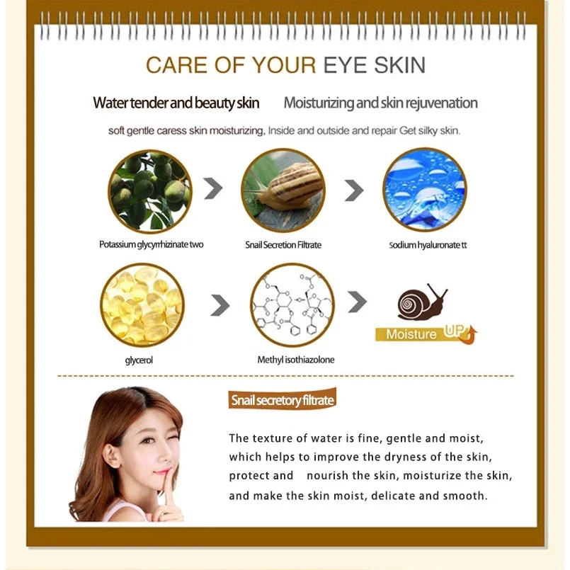 Skincare Set Snail Collagen Cr - Caffeine Eye Serum ulasan dan harga