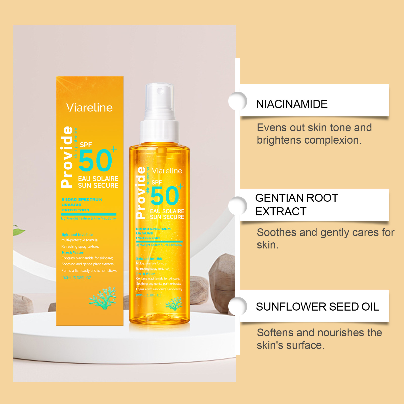 Hydrating  Invisible Sunscreen - Spf 50 Sunscreen ulasan dan harga
