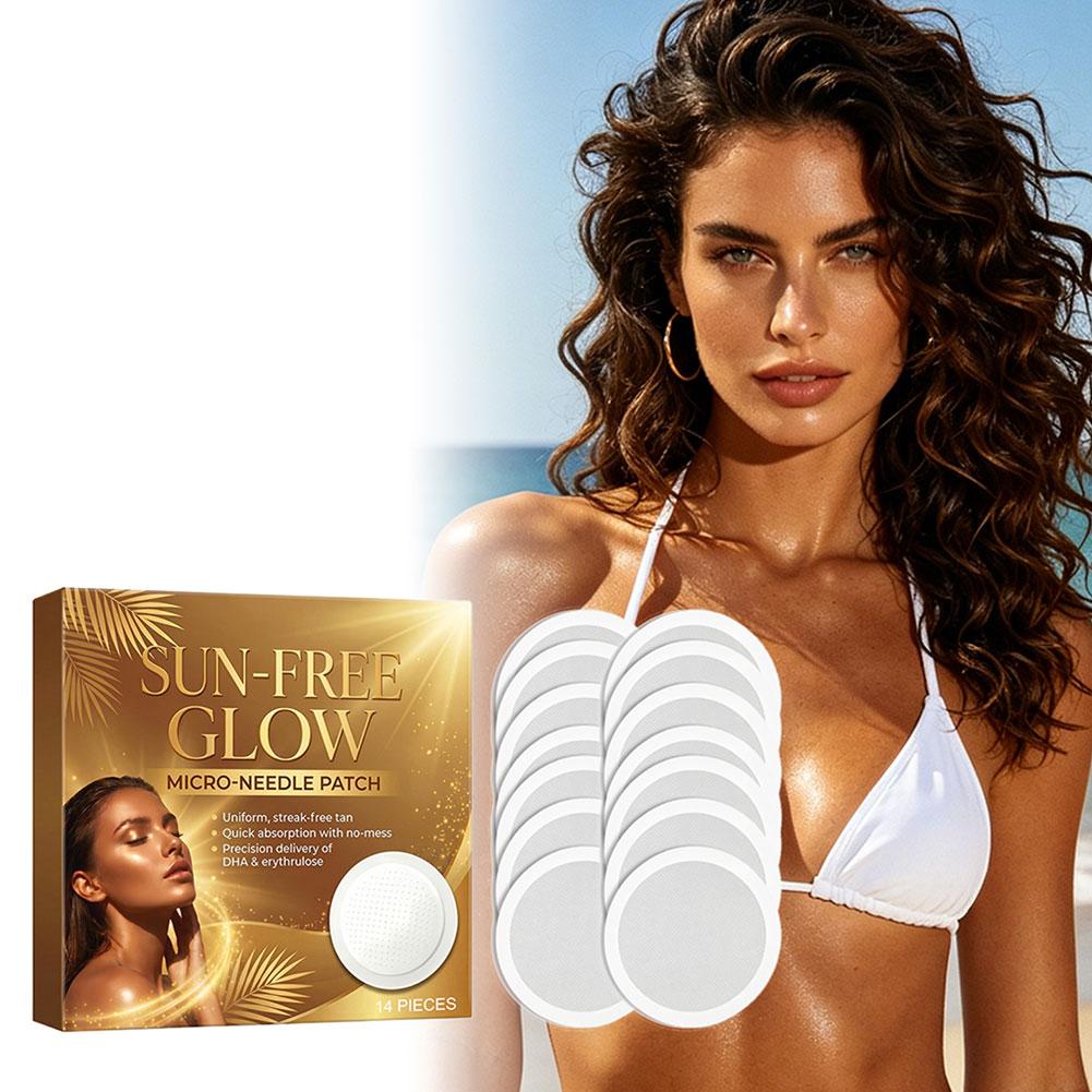 14Pcs Sun-Free Glow Microneedl - Skincare Glow Glowing ulasan dan harga