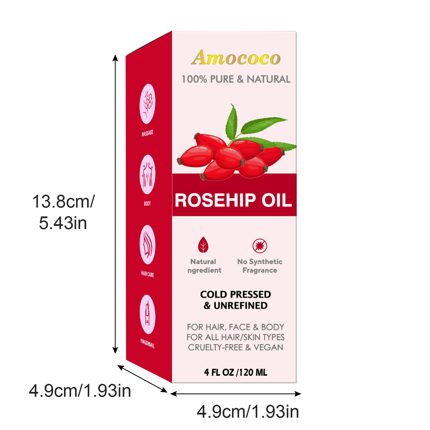 Amococo 2pcs Jojoba Oil and Ro - Face Oil Rosehip ulasan dan harga
