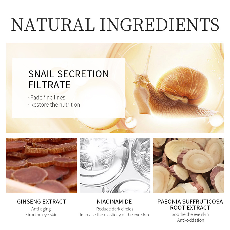 30g Ginseng Snail Eye Cream Pe - Caffeine Eye Serum ulasan dan harga