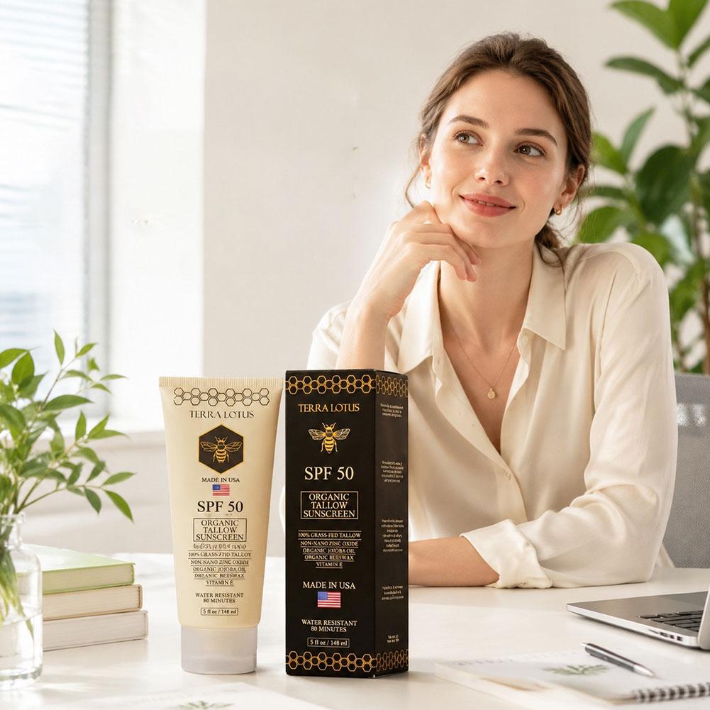 Organic Tallow Sunscreen SPF 5 - Spf 50 Sunscreen ulasan dan harga