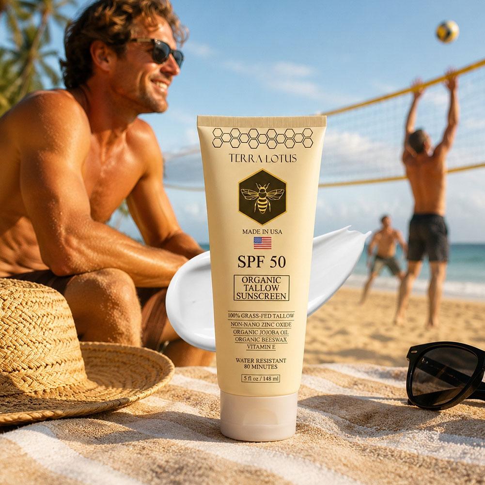 Organic Tallow Sunscreen SPF 5 - Spf 50 Sunscreen ulasan dan harga