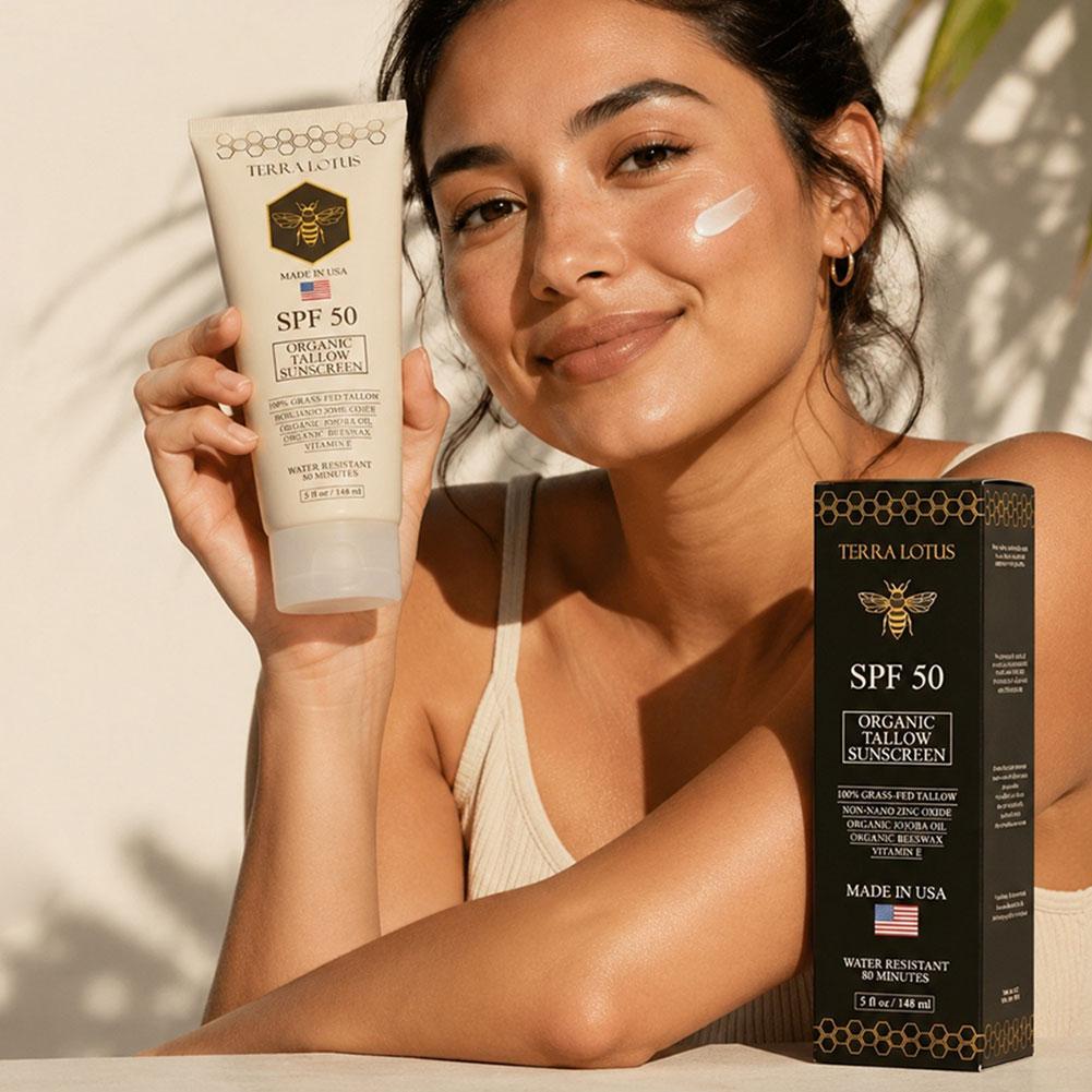 Organic Tallow Sunscreen SPF 5 - Spf 50 Sunscreen ulasan dan harga
