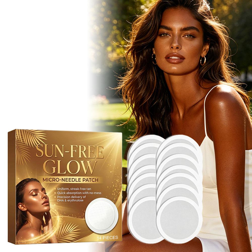 14Pcs Sun Free Glow Patch Sunl - Skincare Glow Glowing ulasan dan harga