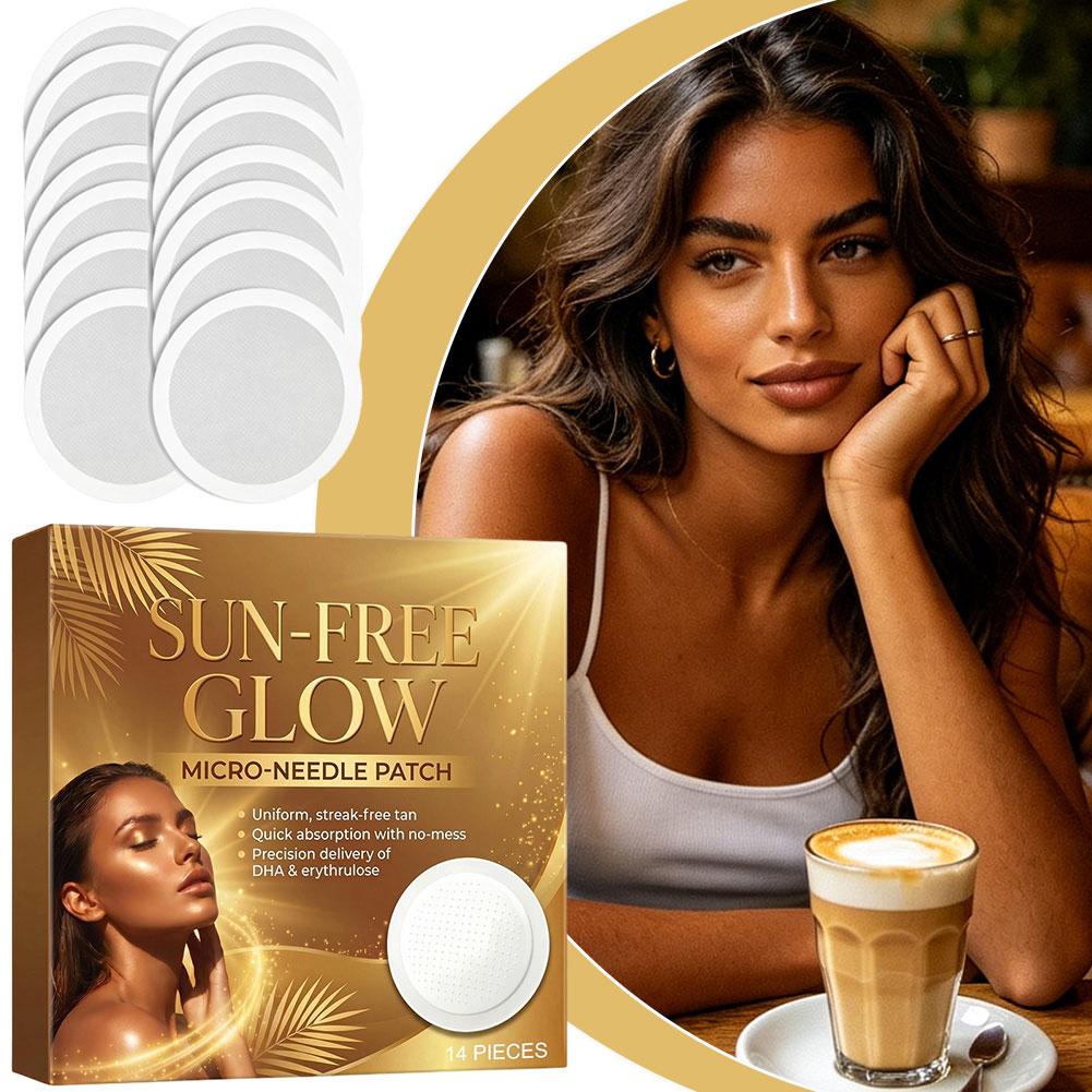 14Pcs Sun Free Glow Patch Sunl - Skincare Glow Glowing ulasan dan harga