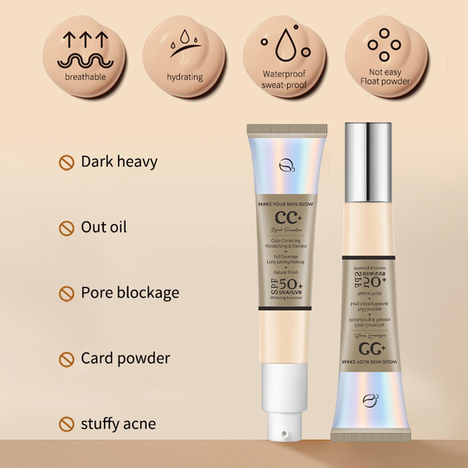CC Cream Foundation SPF 50 Sun - Spf 50 Sunscreen ulasan dan harga